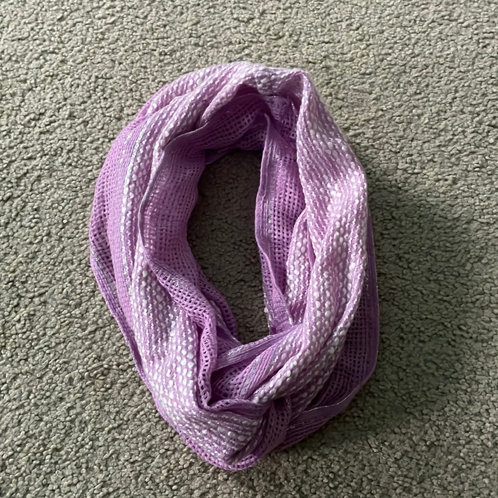 Light pink infinity scarf